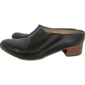 Nisolo Leather Mule Clogs Black Sofia Slip-On Heels Women’s Size 8.5